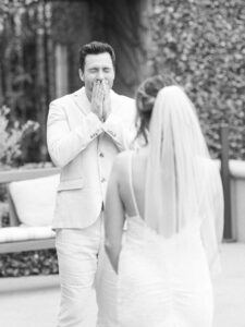 J&J_052023-0007 Emotional groom sees bride for the first time | What Weddings Teach Us About Presence and Being Human
